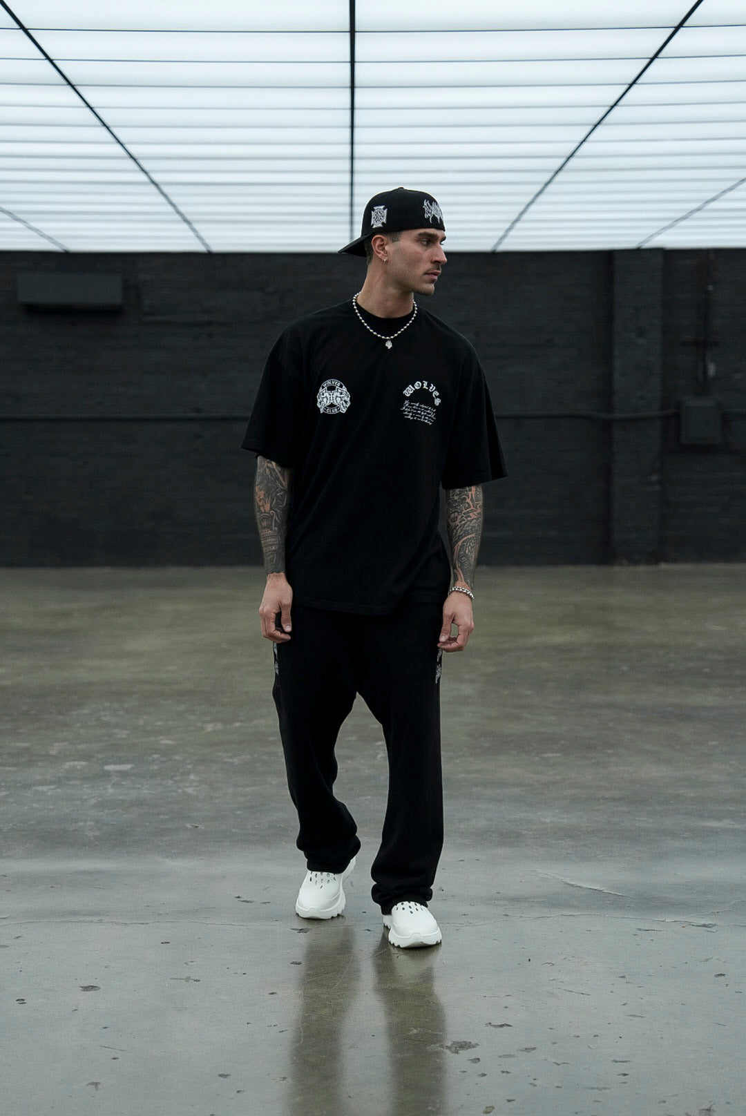 Born In It V2 "Premium" Oversized Tee in Black