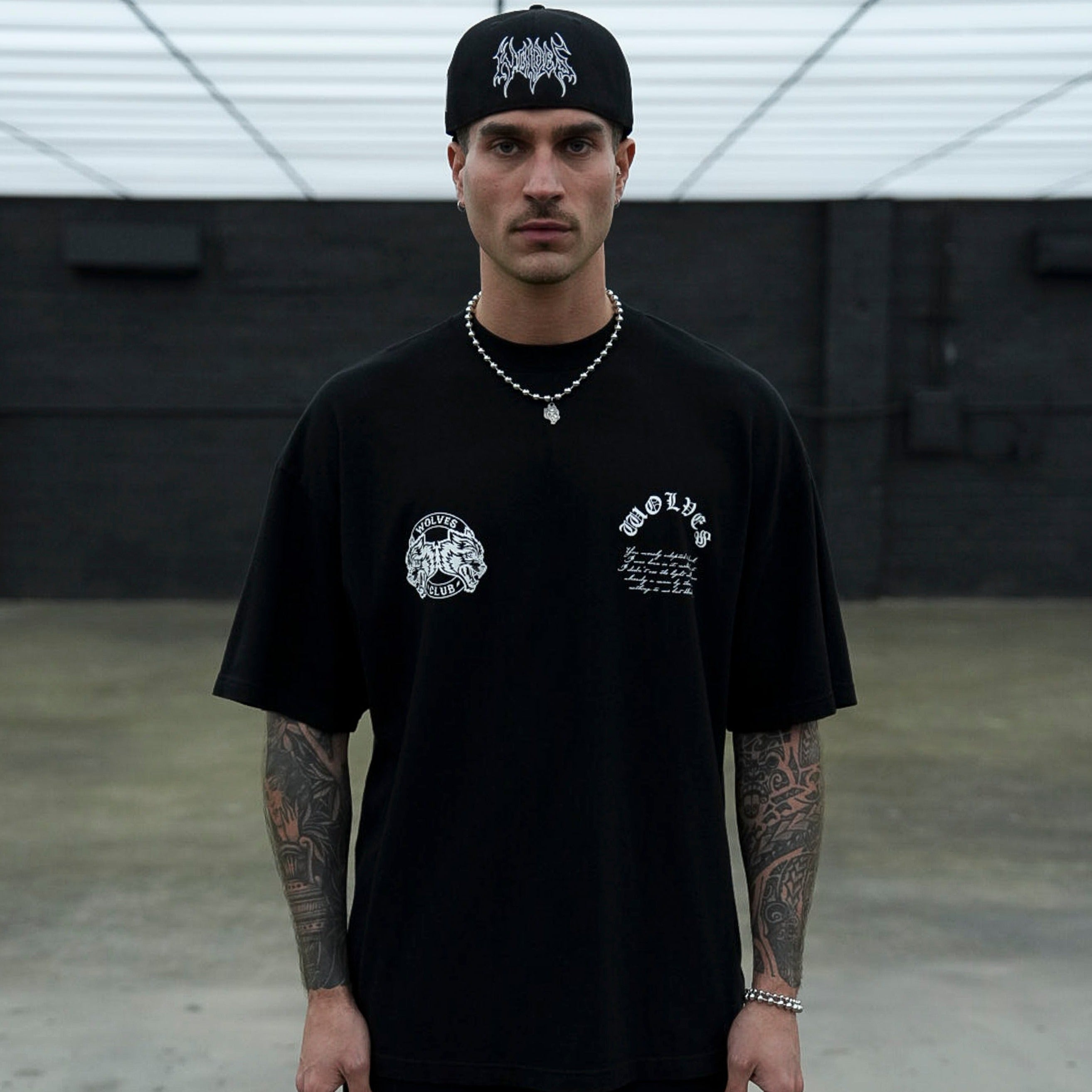 Born In It V2 "Premium" Oversized Tee in Black