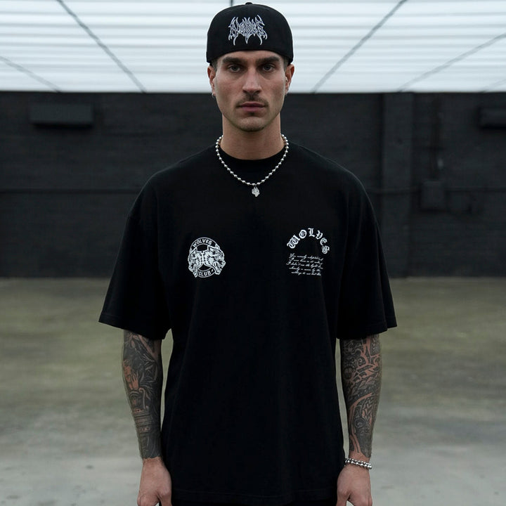 Born In It V2 "Premium" Oversized Tee in Black