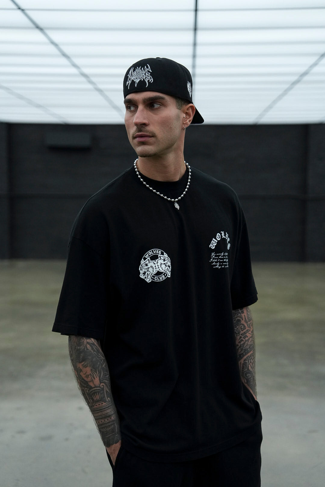 Born In It V2 "Premium" Oversized Tee in Black