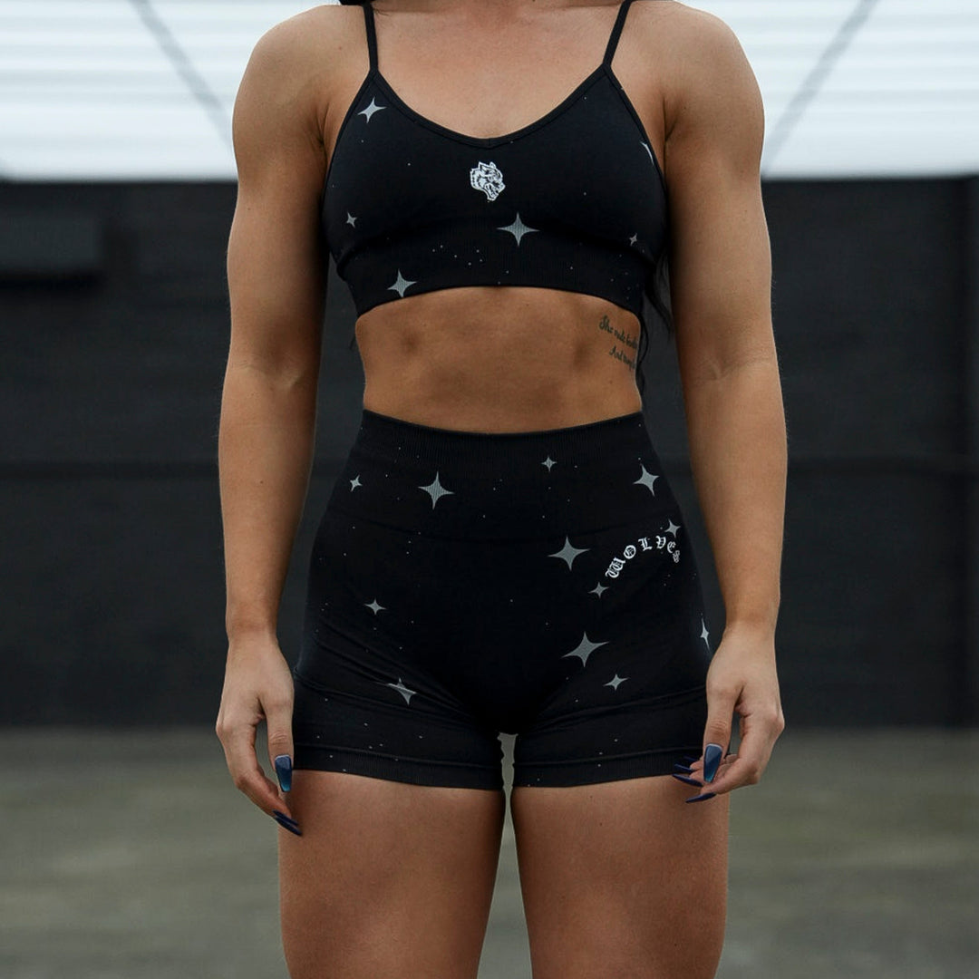 Chopper V2 Everson Seamless "Training" Shorts in Black Starry Night
