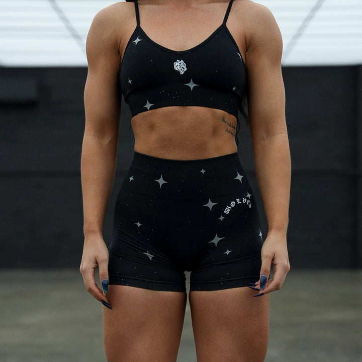 Chopper V2 Everson Seamless "Training" Shorts in Black Starry Night
