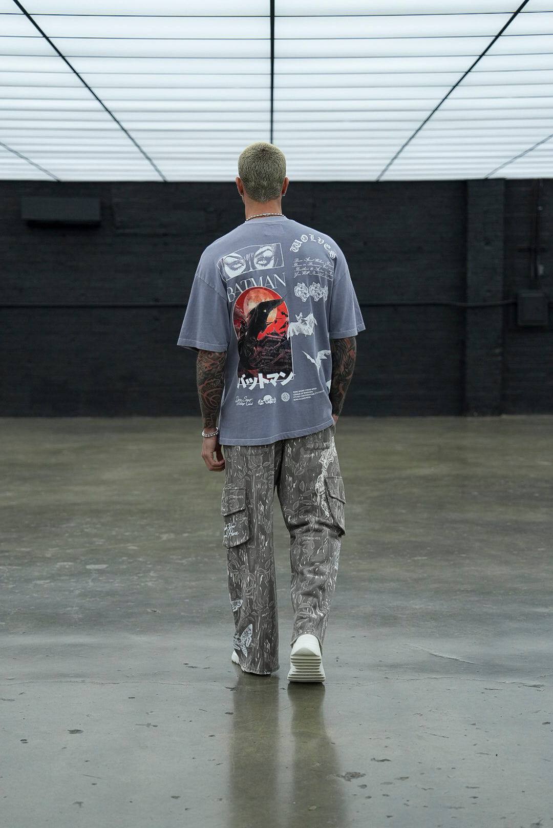 Darc Cave "Premium" Oversized Tee in Purple Stone