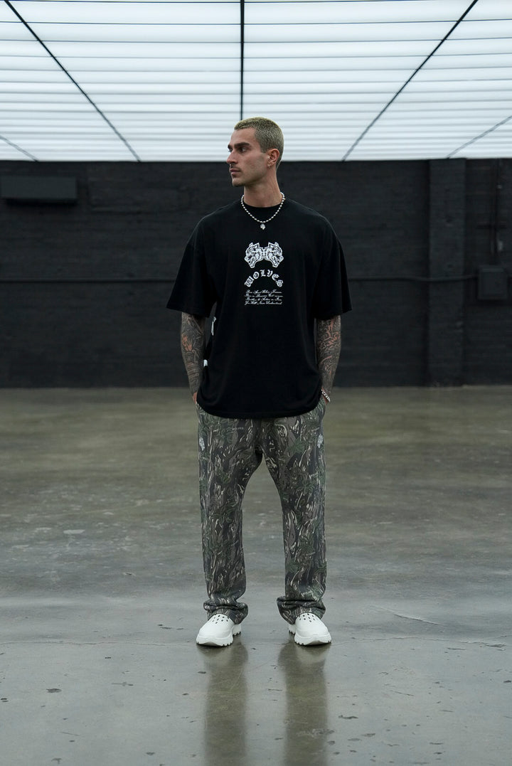 Darc Cave "Premium" Oversized Tee in Black