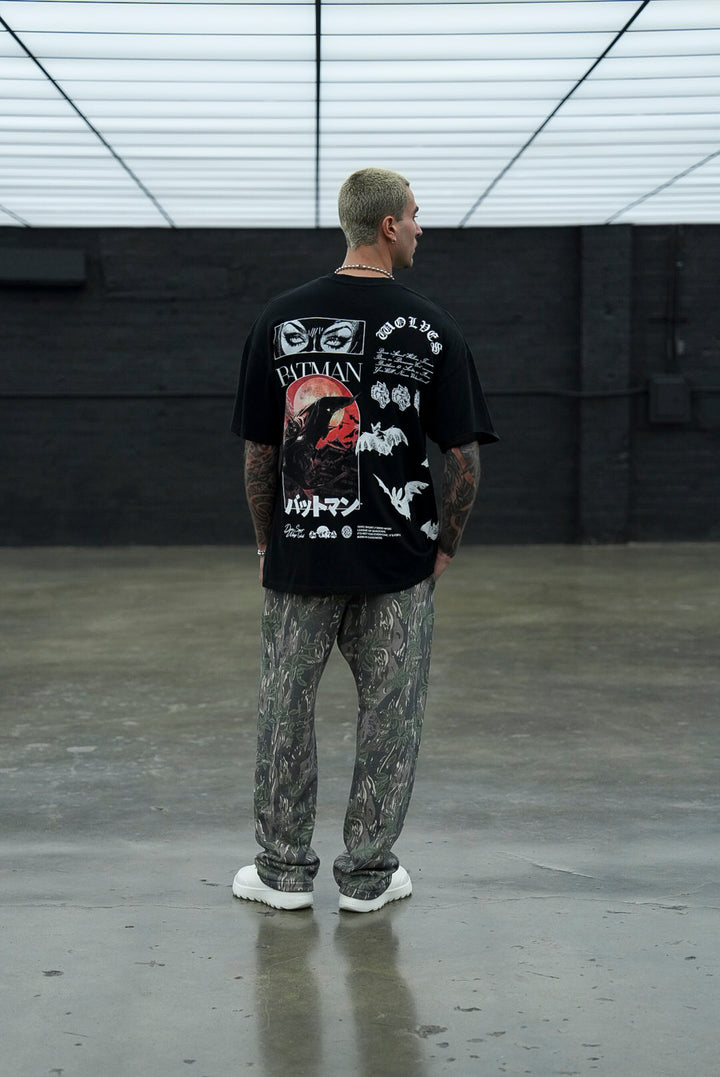 Darc Cave "Premium" Oversized Tee in Black