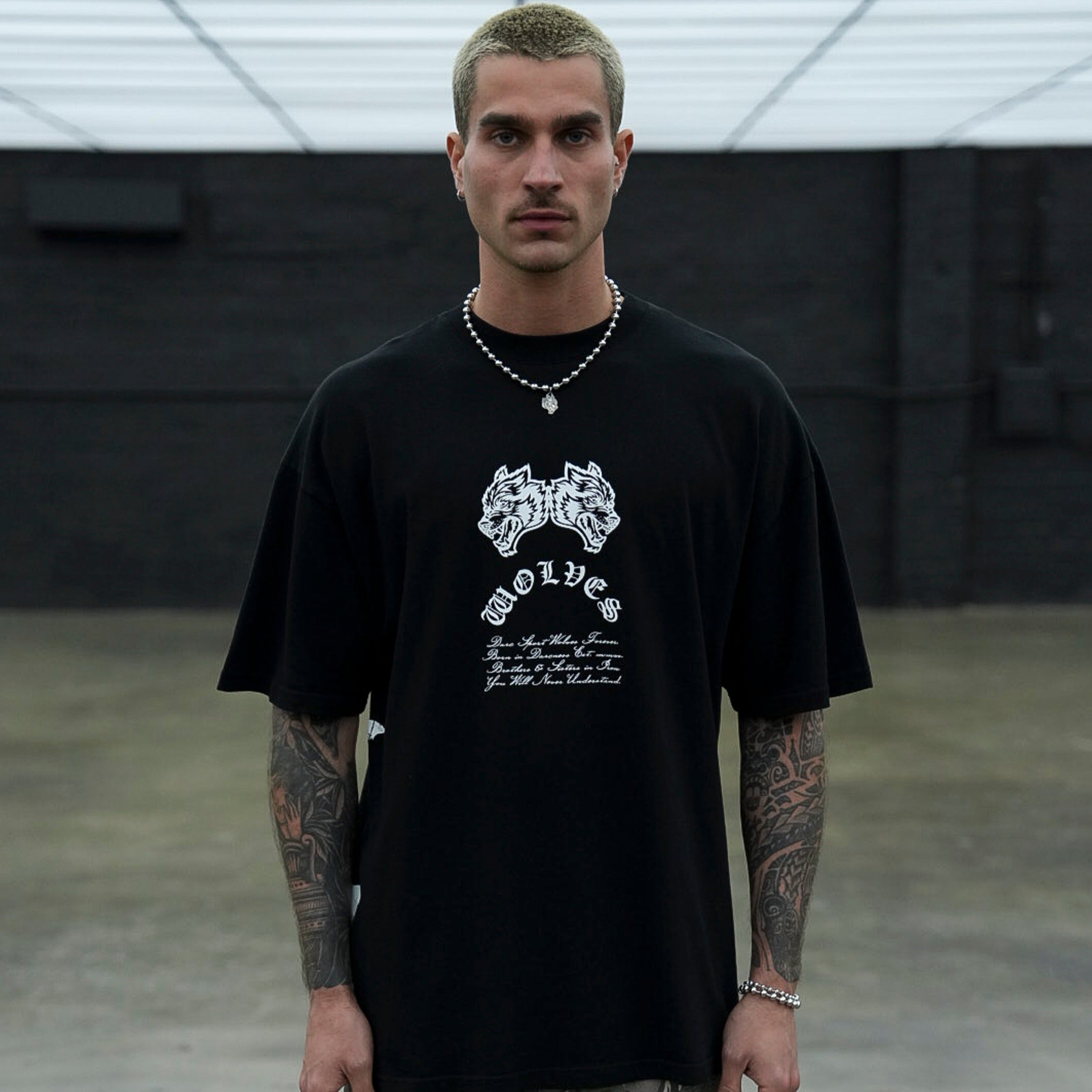 Darc Cave "Premium" Oversized Tee in Black