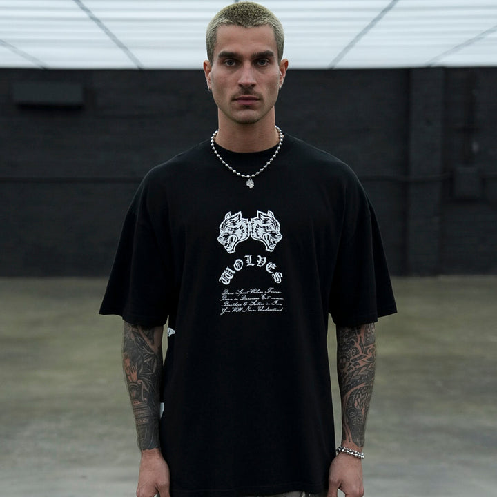 Darc Cave "Premium" Oversized Tee in Black