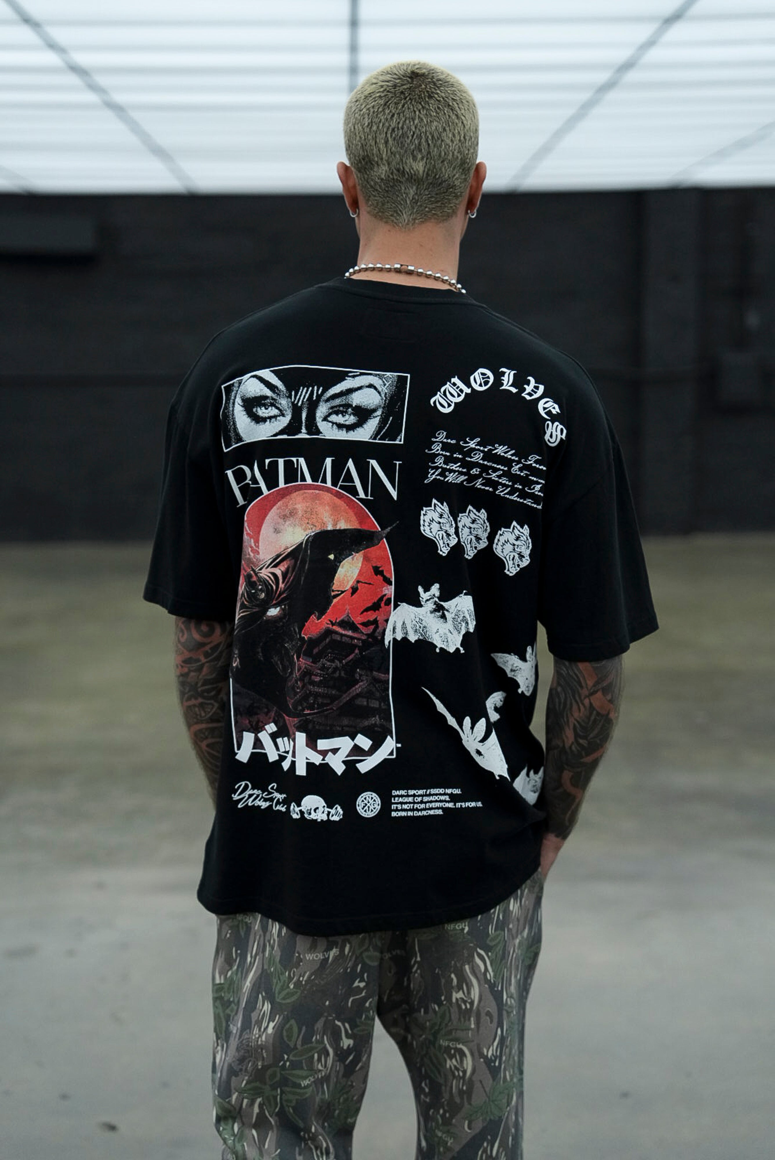 Darc Cave "Premium" Oversized Tee in Black