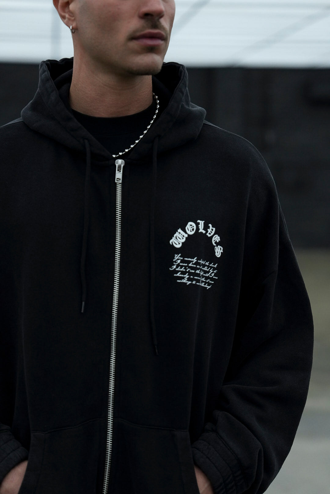 Born In It V2 "Chambers" Zip Hoodie in Black