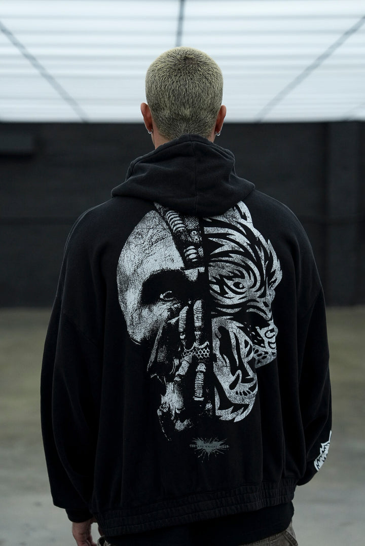 Born In It V2 "Chambers" Zip Hoodie in Black
