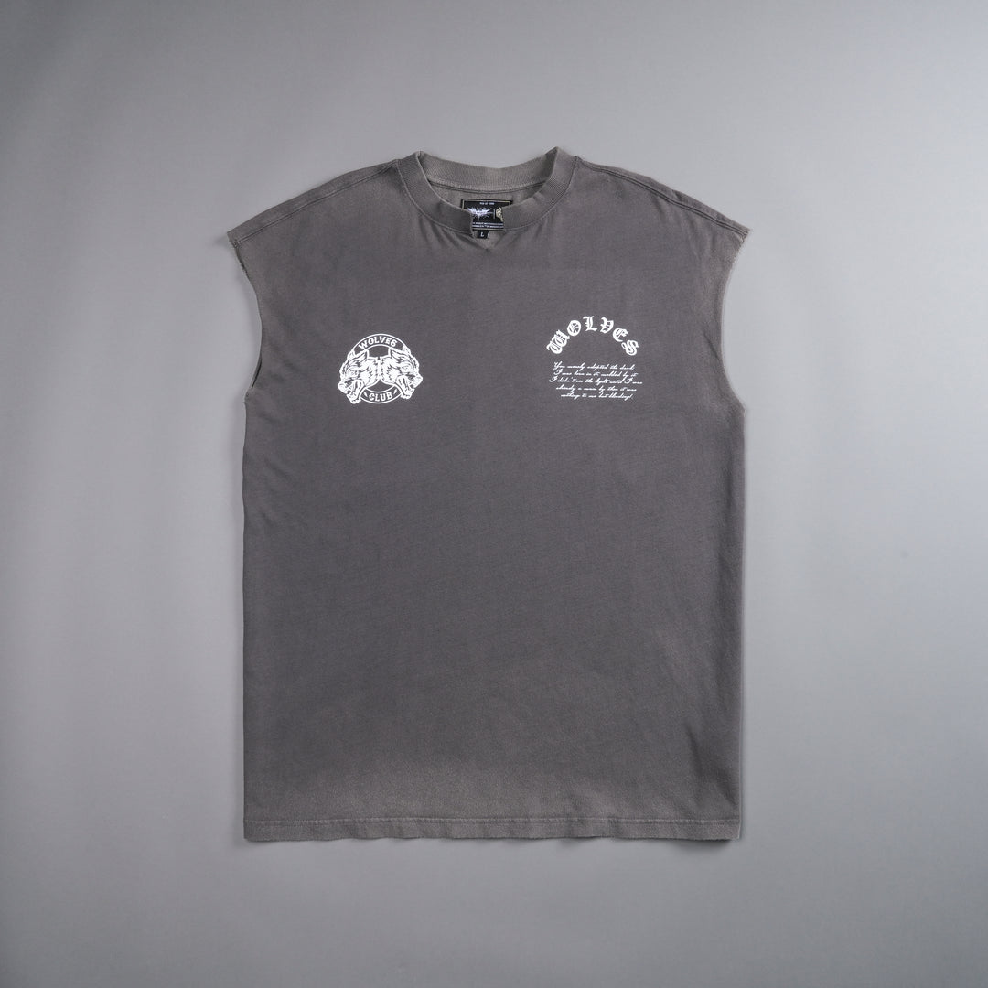 Born In It V2 "Dempsey" Muscle Tee in Wolf Gray