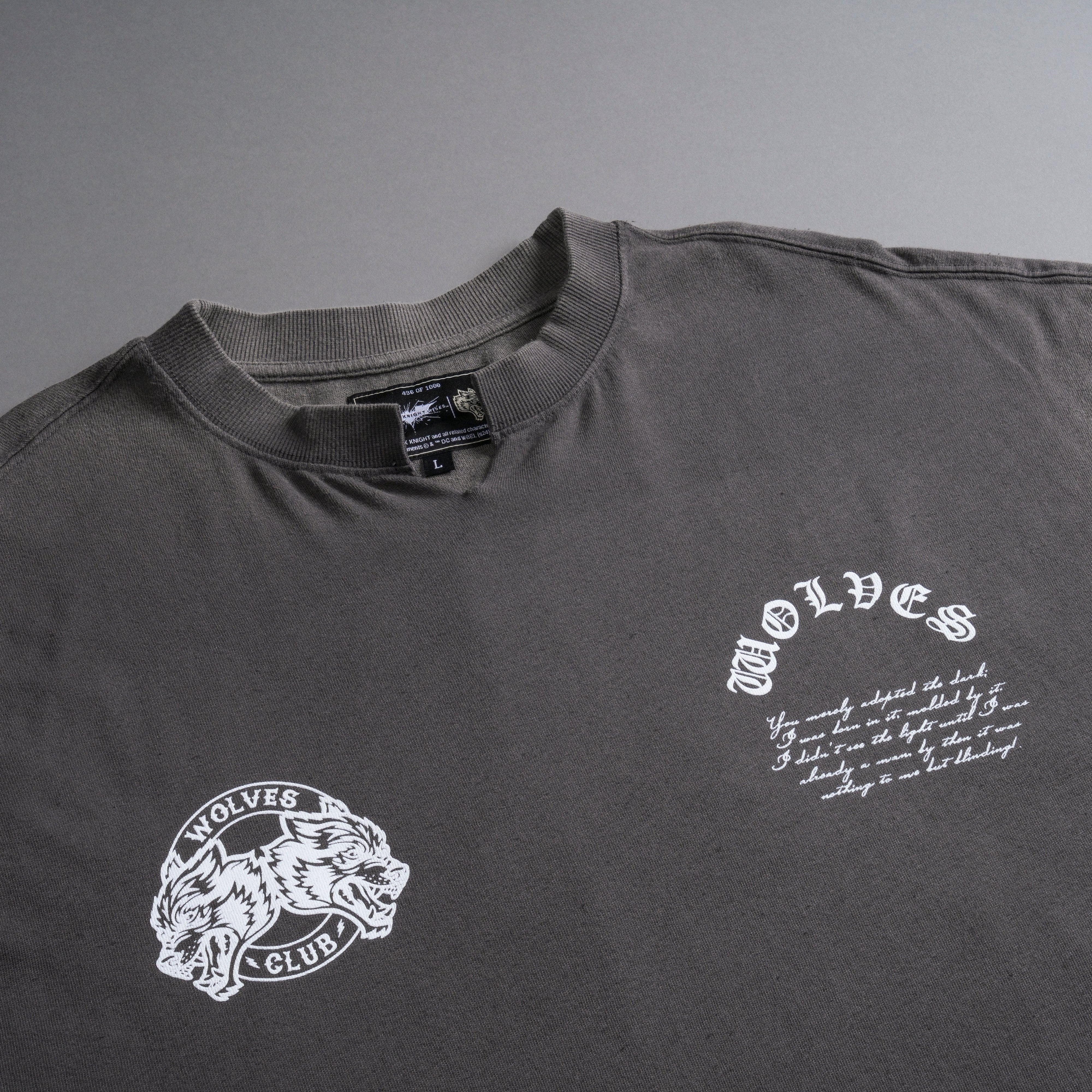 Born In It V2 "Dempsey" Muscle Tee in Wolf Gray