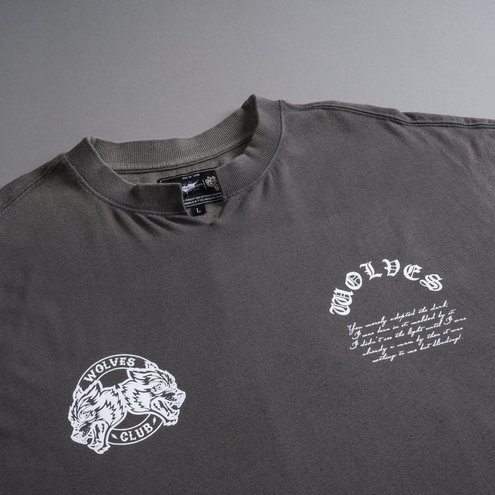 Born In It V2 "Dempsey" Muscle Tee in Wolf Gray