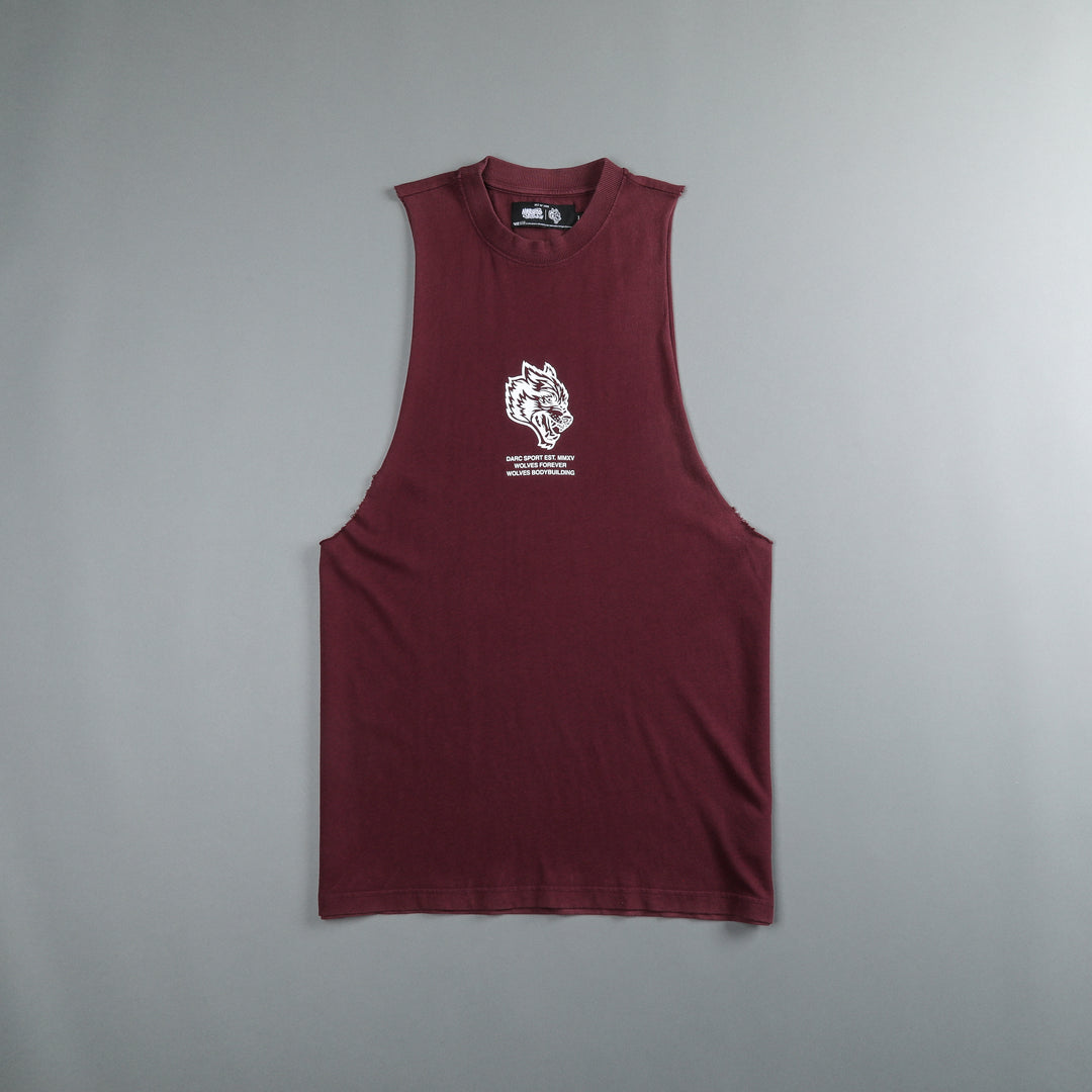Pain "Tommy" Muscle Tee in Cherry Wine