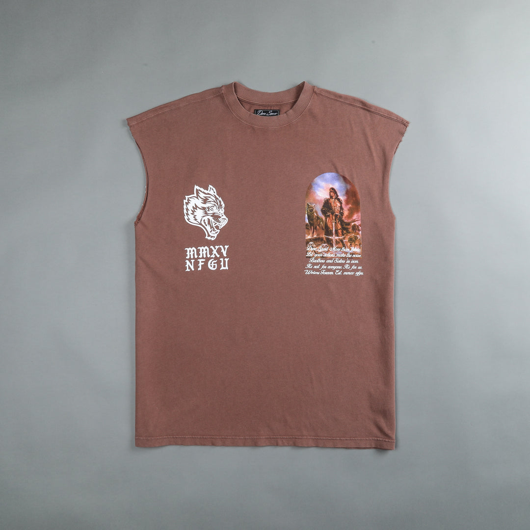 Still Standing "Premium Vintage" Muscle Tee in Norse Brown