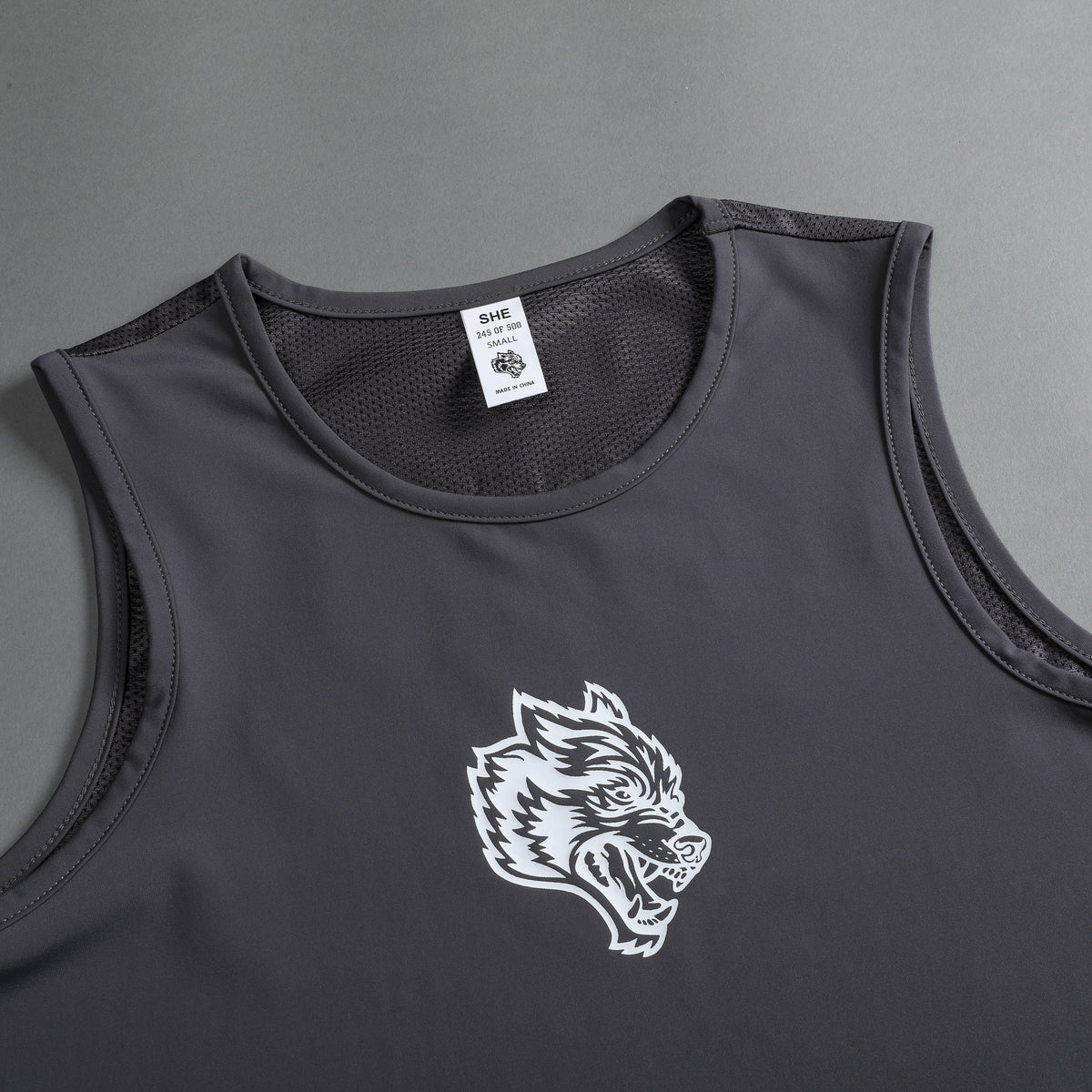 She Our Grit "Dry Wolf" Training Tank in Slate