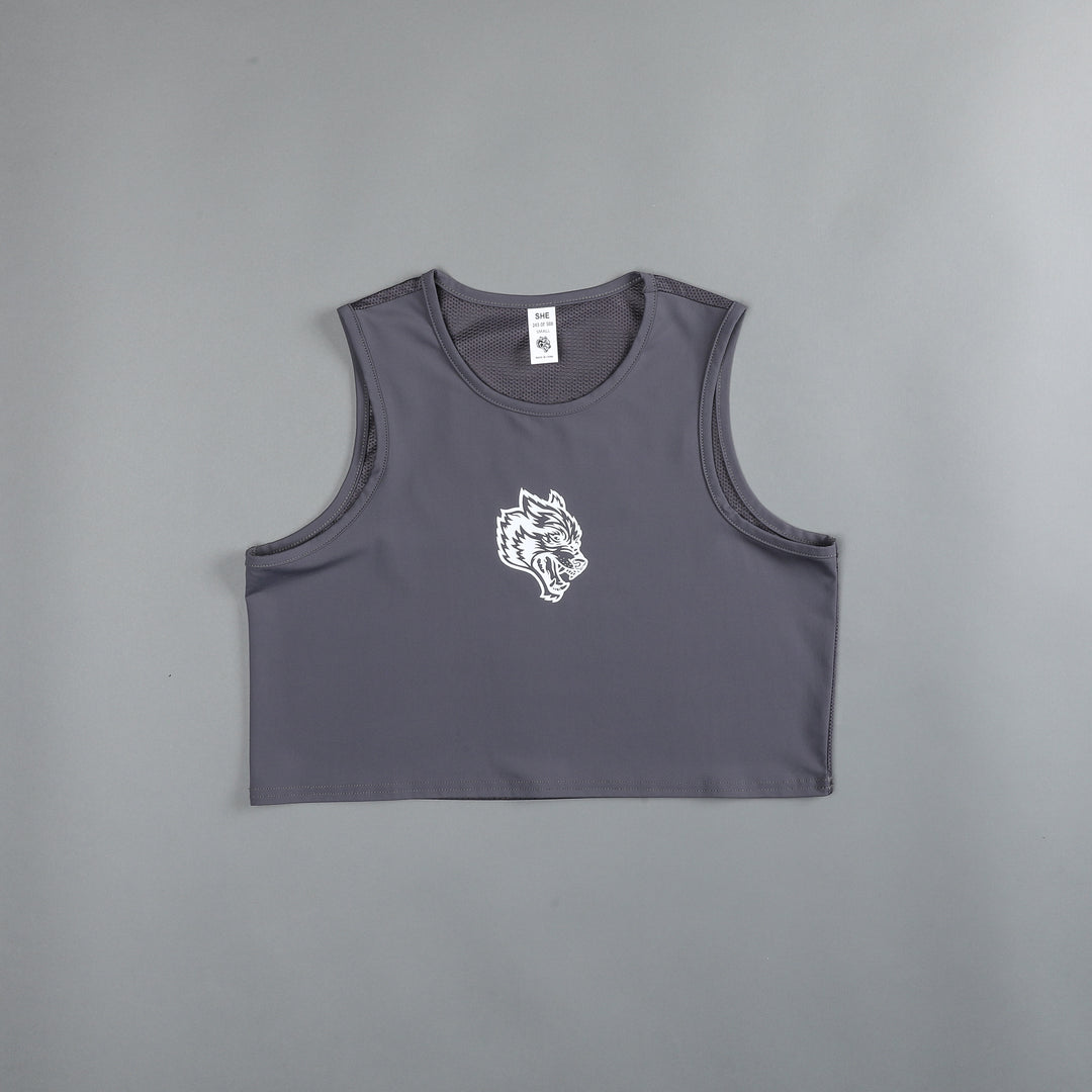She Our Grit "Dry Wolf" Training Tank in Slate