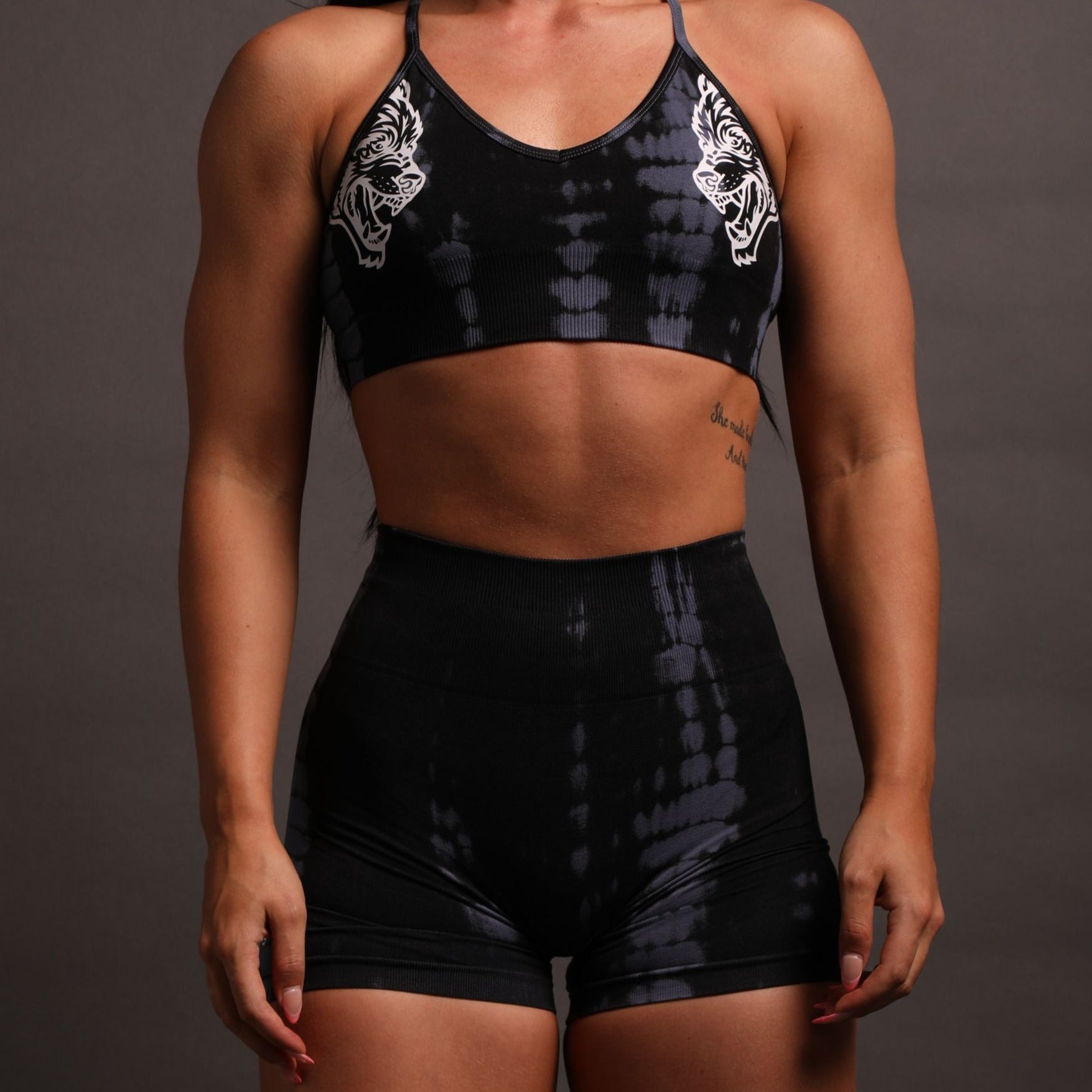 Wolves Forever Seamless Everson "Training" Shorts in Tonal Midnight Blue Serpent