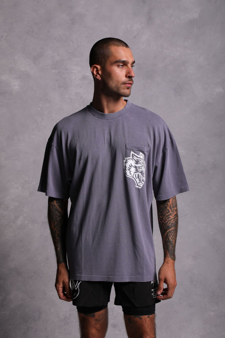 House Of Wolves "Premium Vintage" Pocket Tee in Norse Purple