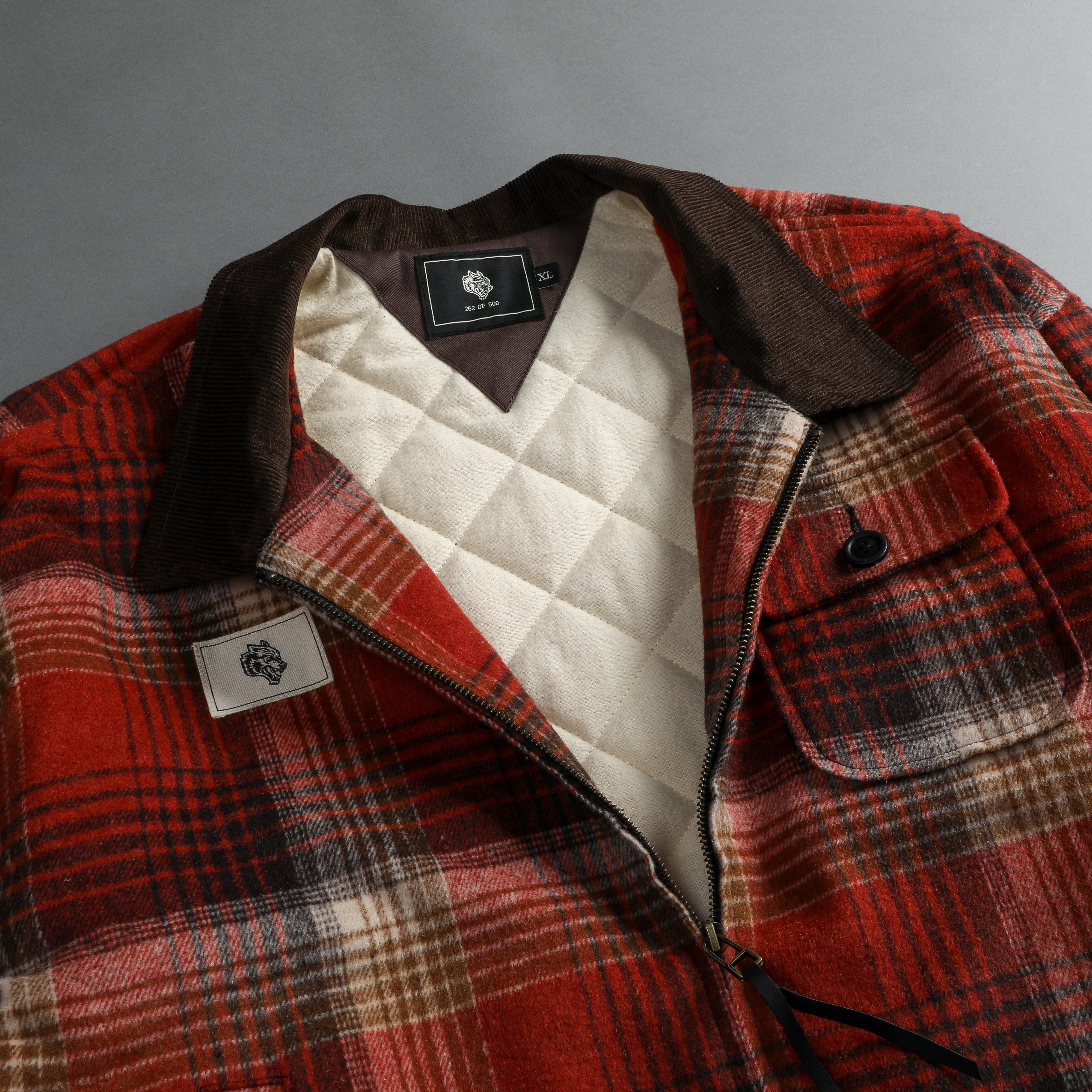 Wolf Head Logan Jacket in Brimstone Plaid