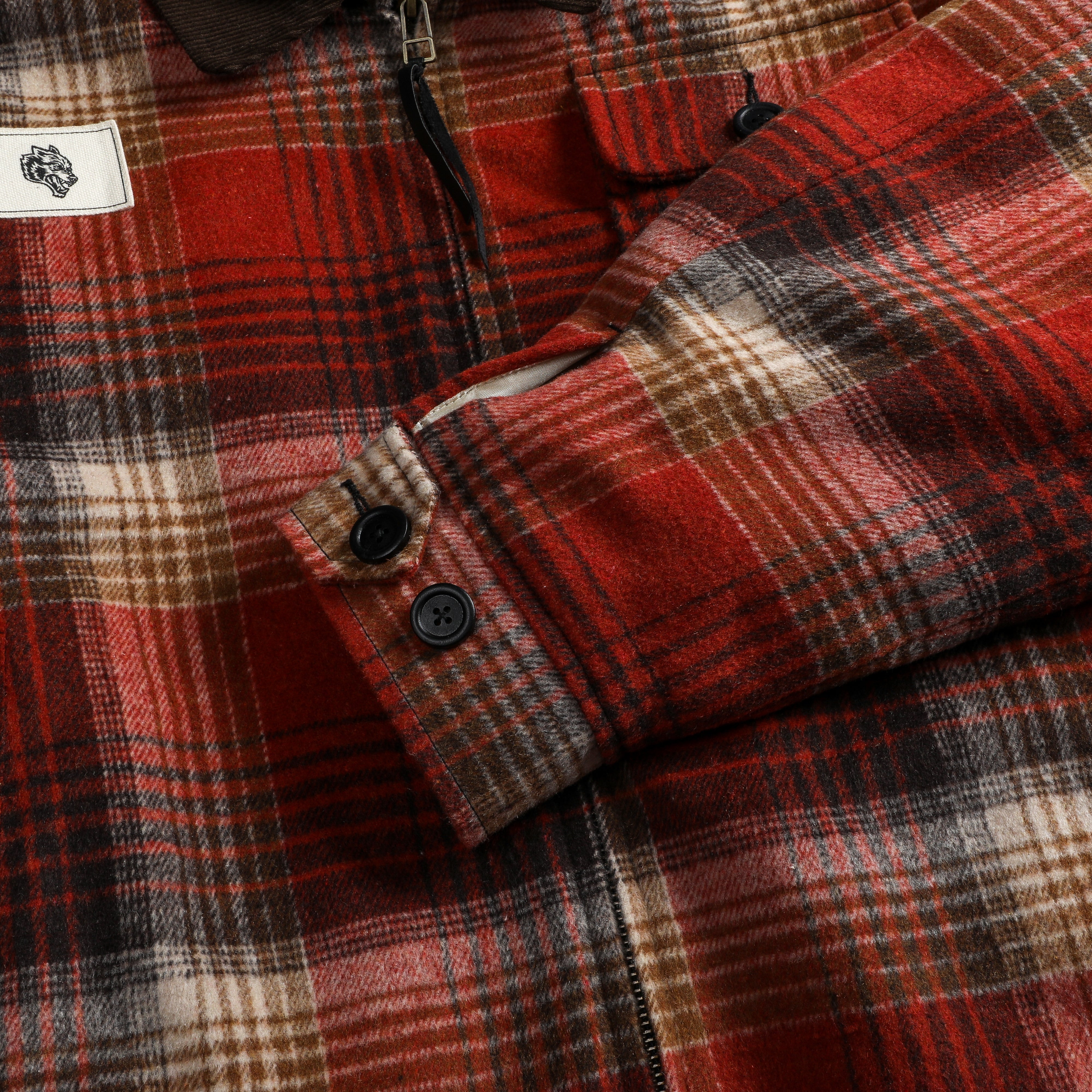 Wolf Head Logan Jacket in Brimstone Plaid
