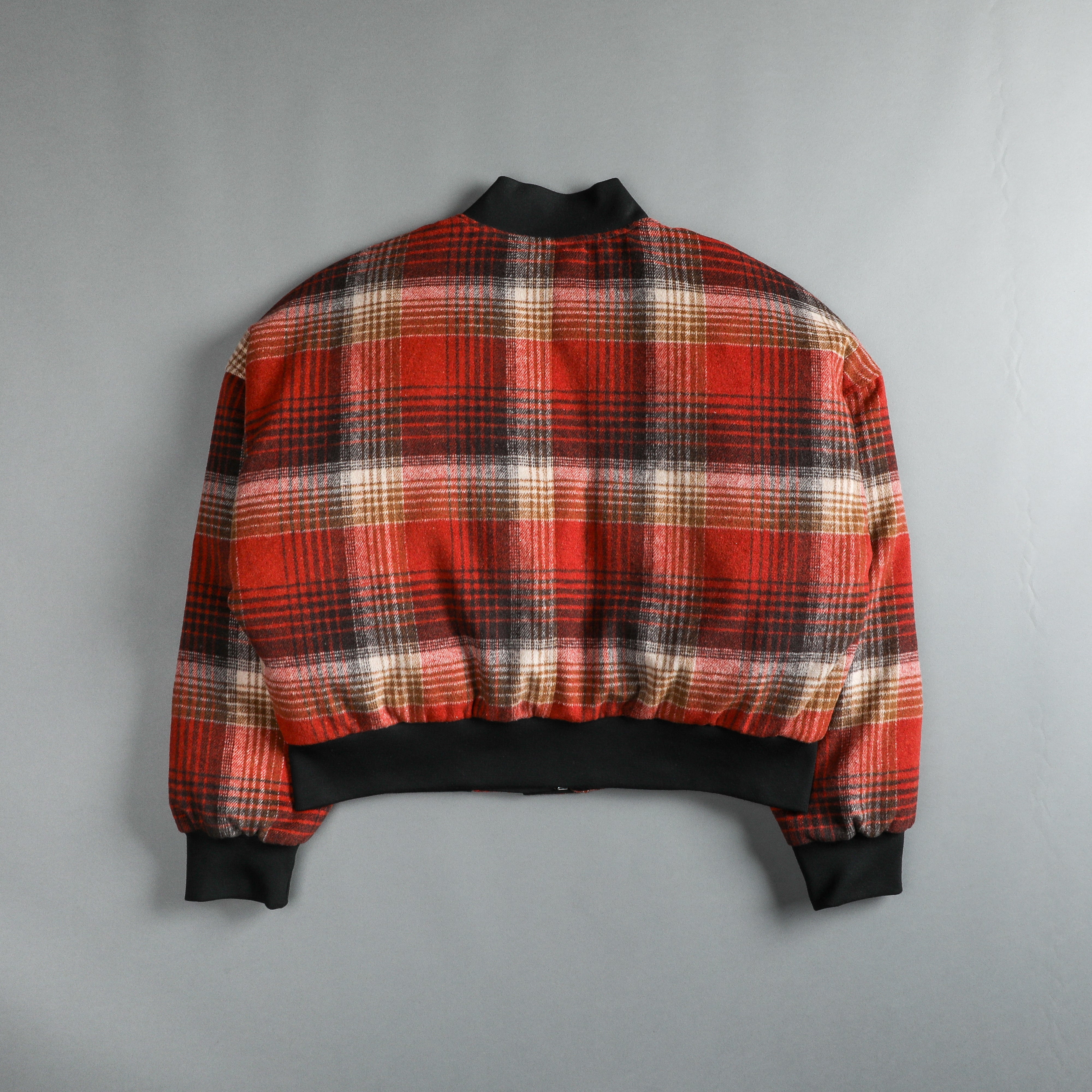 She Chopper Vicious Bomber Jacket in Brimstone Plaid