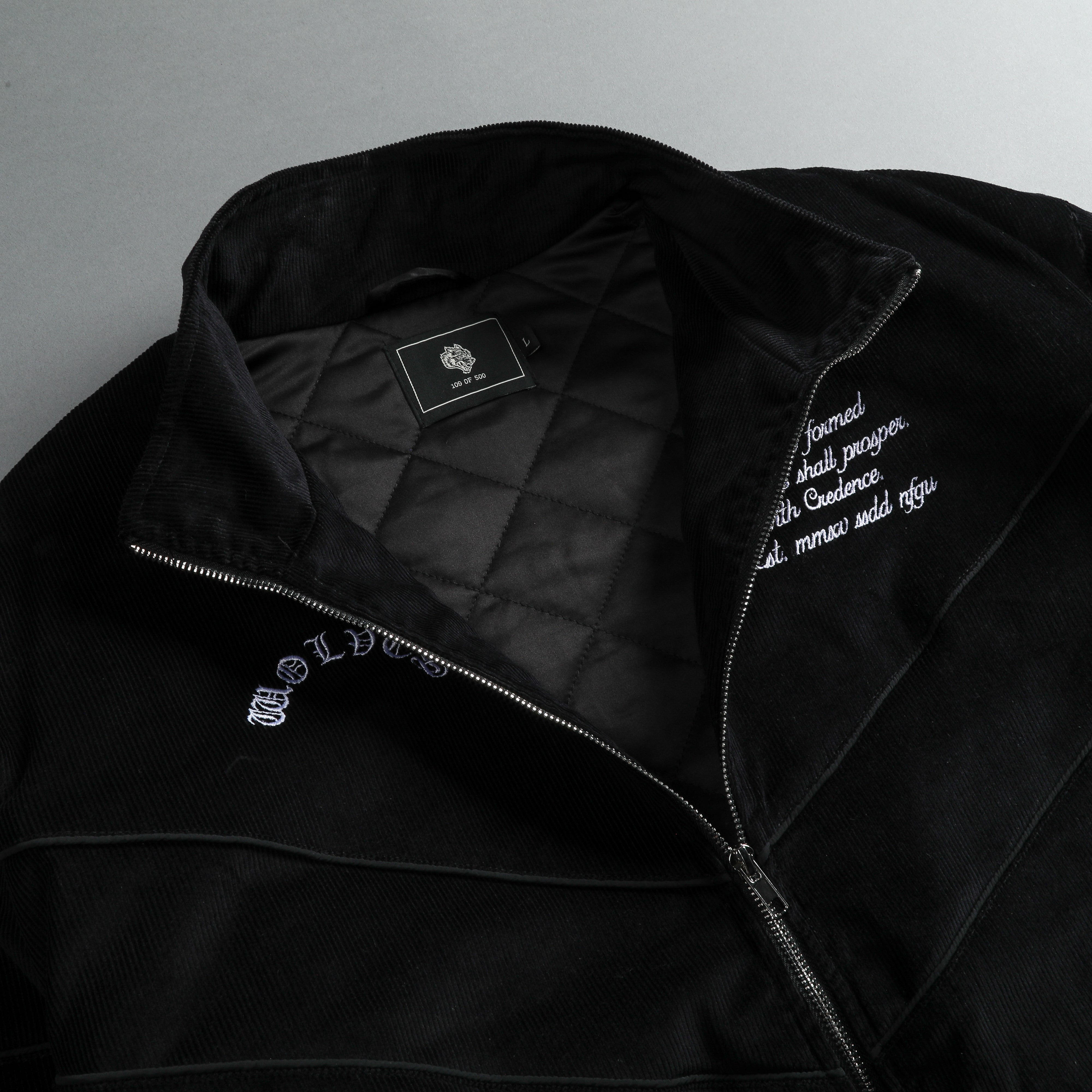 Chopper Corduroy Balboa Jacket in Black