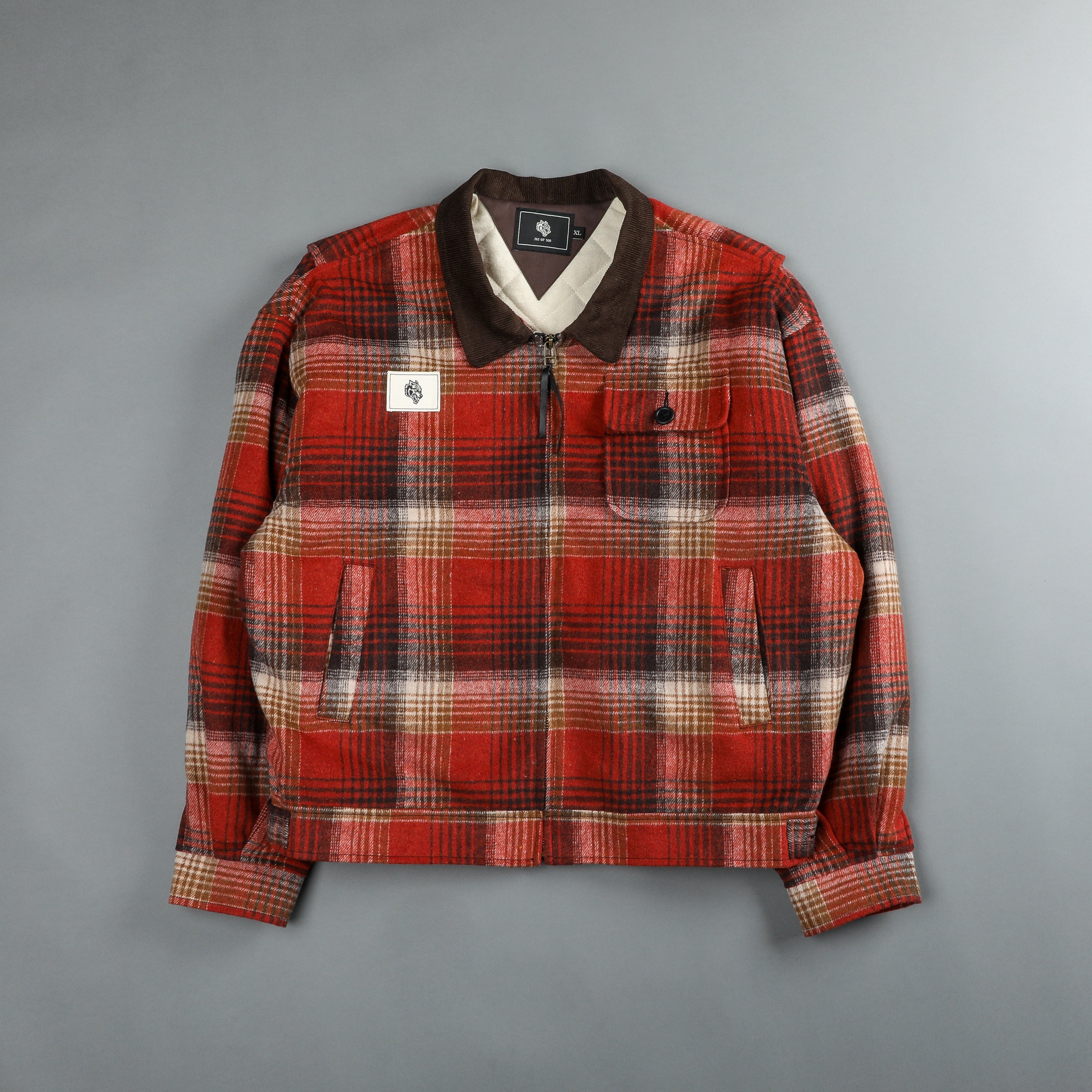 Wolf Head Logan Jacket in Brimstone Plaid
