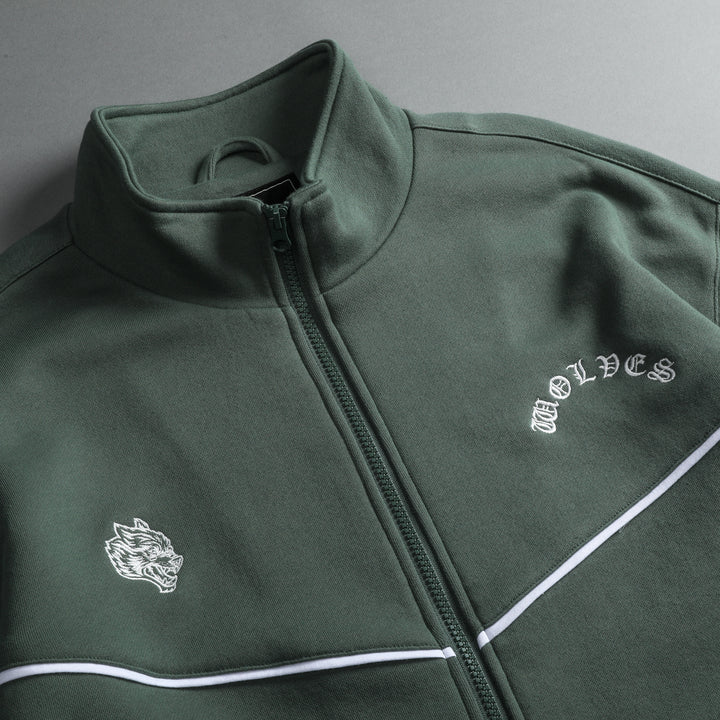 Chopper Fleece Darby Track Jacket in Rosemary