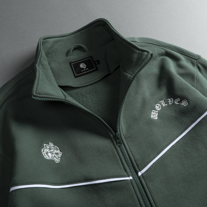 Chopper Fleece Darby Track Jacket in Rosemary