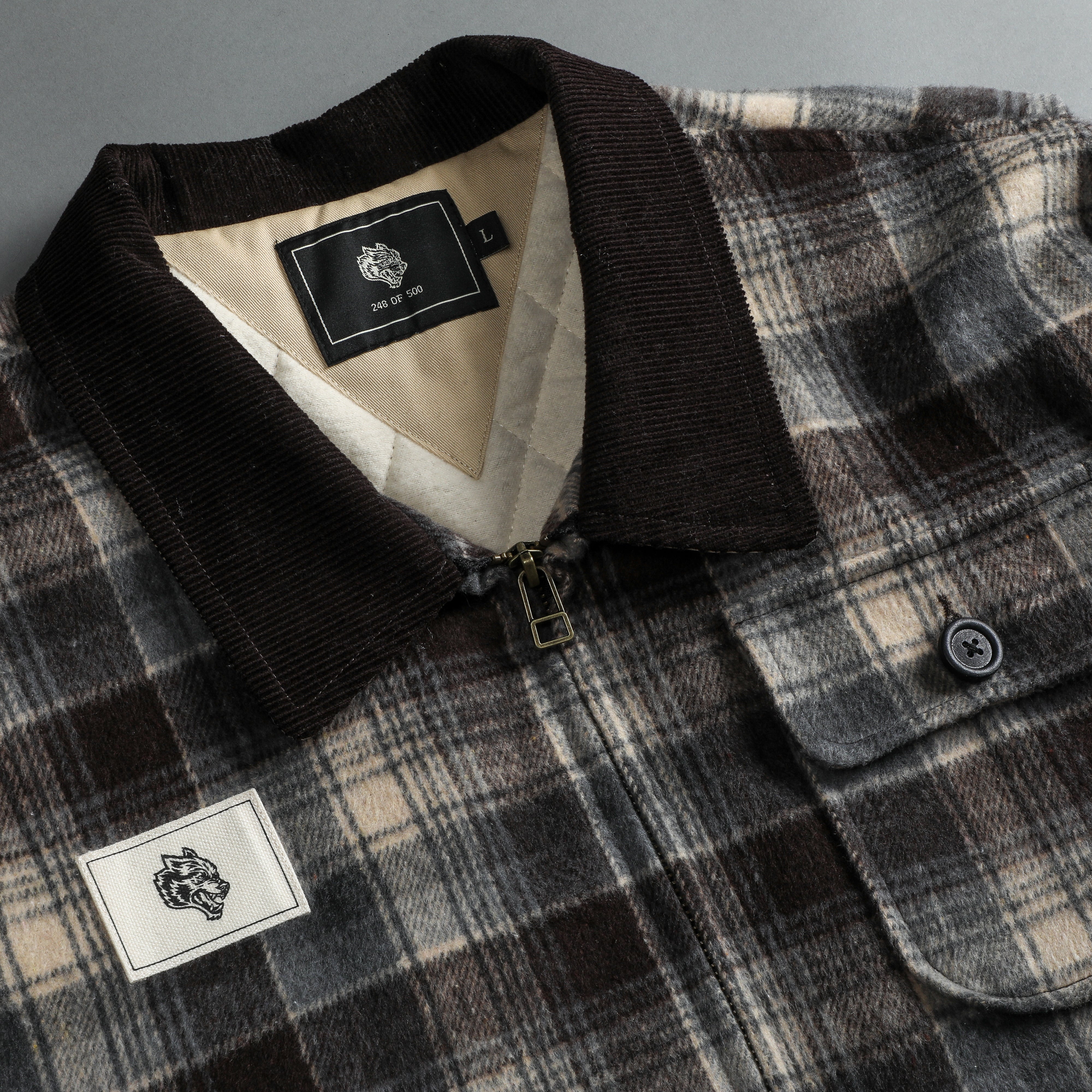 Wolf Head Logan Jacket in Coastal Plaid