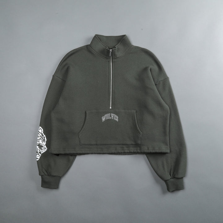 Story Arc She Everson Mockneck Sweater in Pine Green