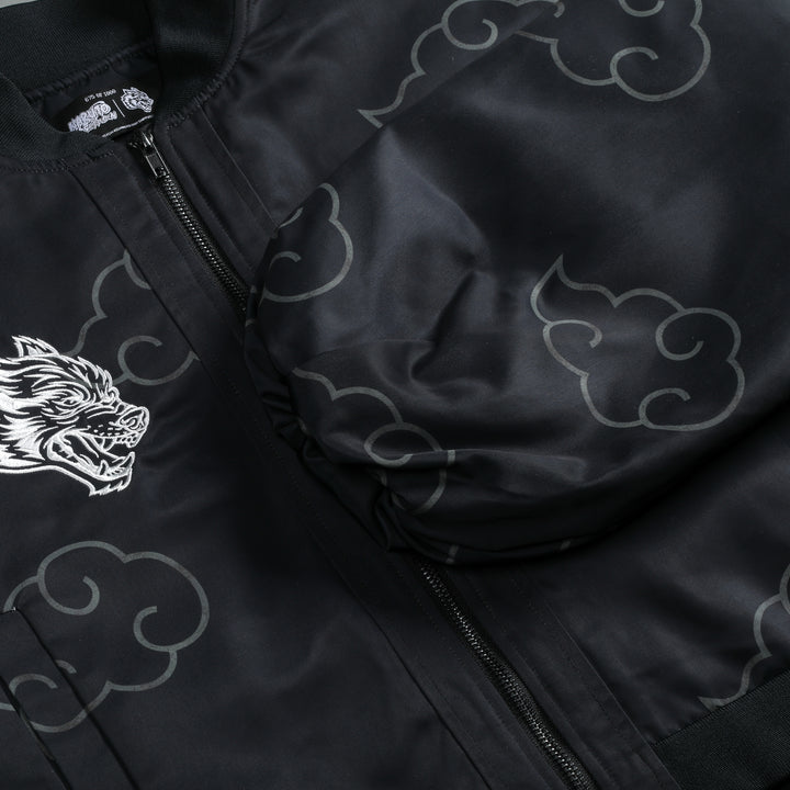 Float On She Bomber Jacket in Black