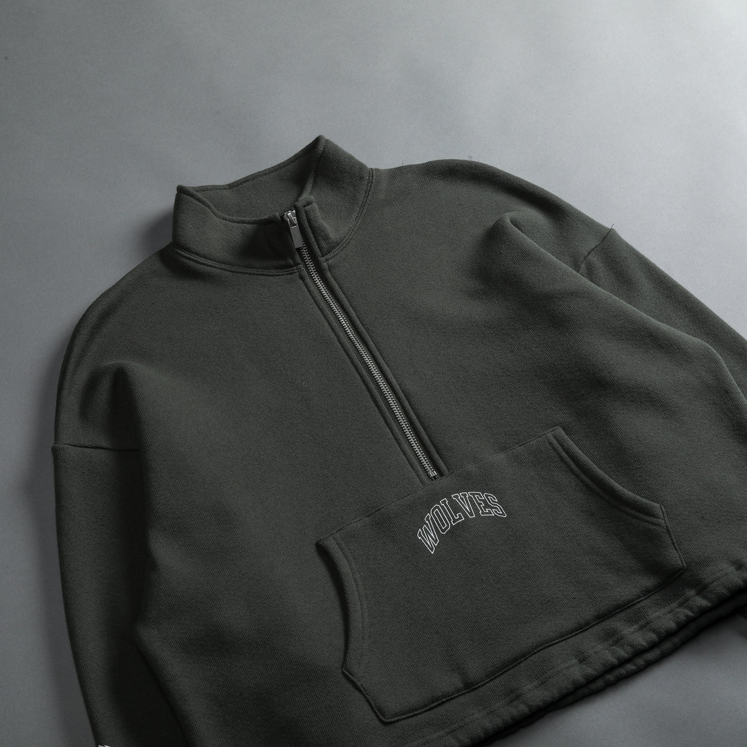 Story Arc She Everson Mockneck Sweater in Pine Green