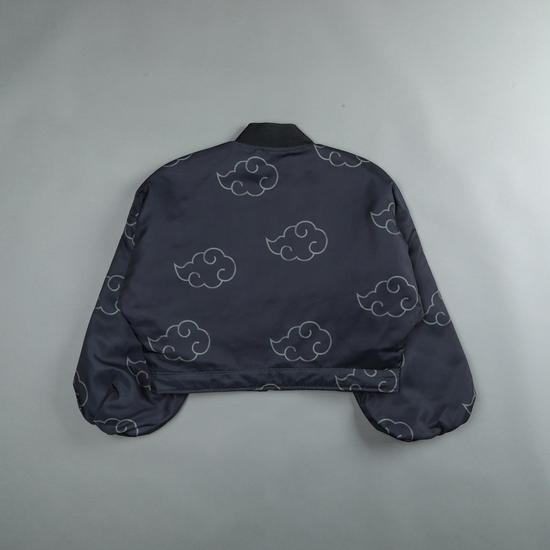 Float On She Bomber Jacket in Black