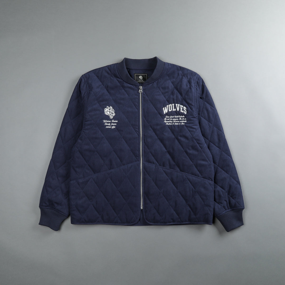 Our Way Darco Quilted Jacket in Storm Blue
