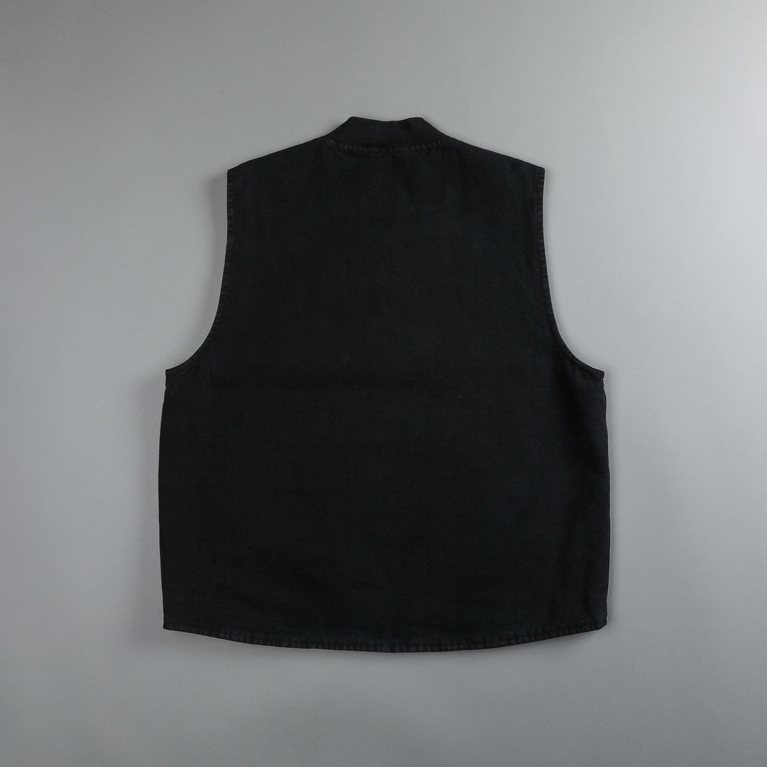 Dual Winter Vest in Pigment Black
