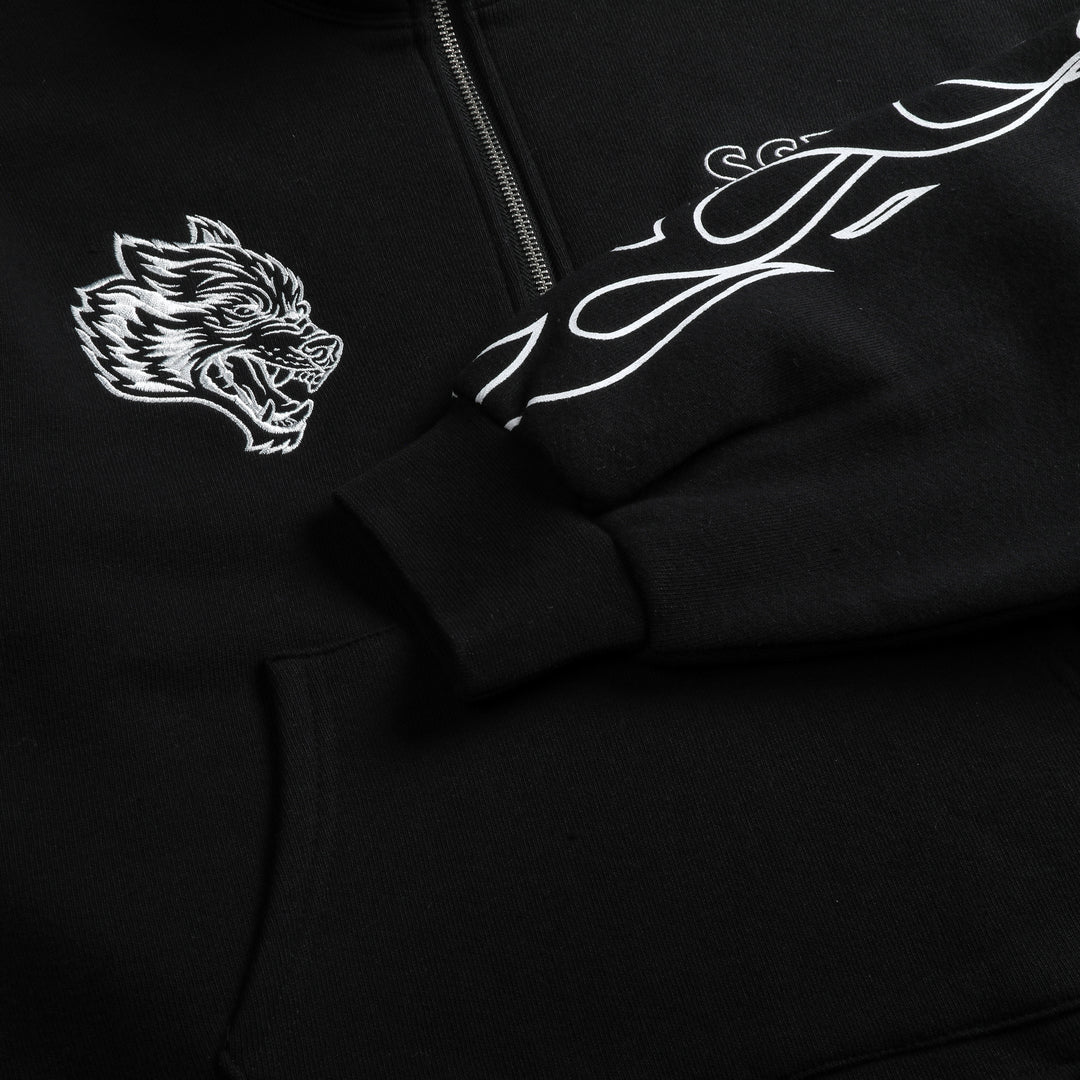 Flames She Everson Mockneck Sweater in Black