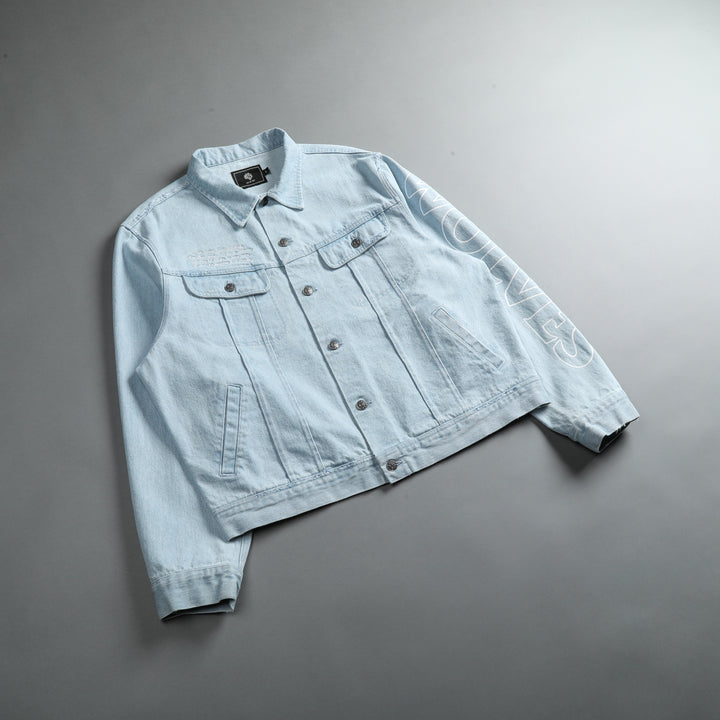Enter Valhalla Clint American Denim Jacket in Vintage Distressed Blue