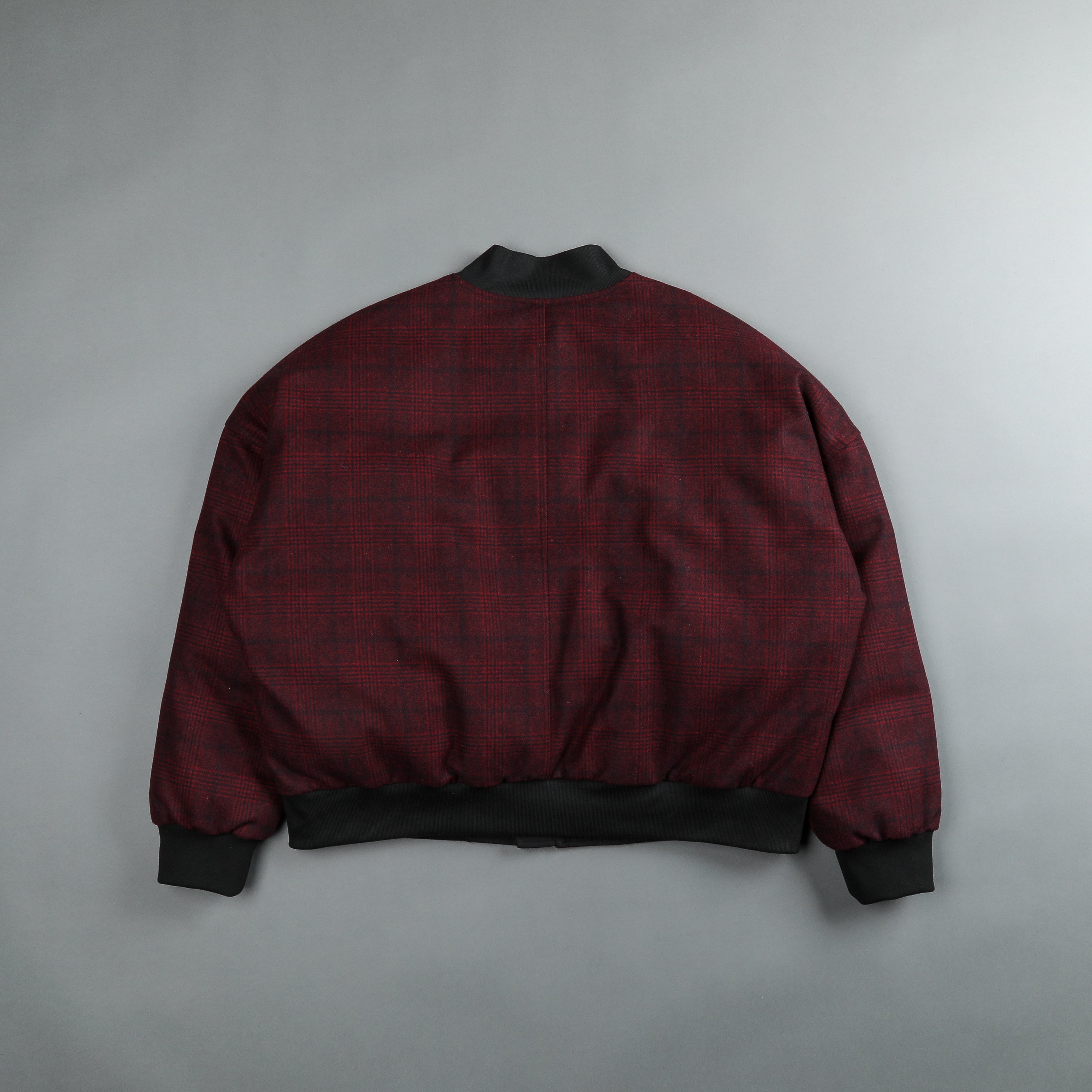 Marked Vicious Plaid Bomber Jacket in Red Plaid