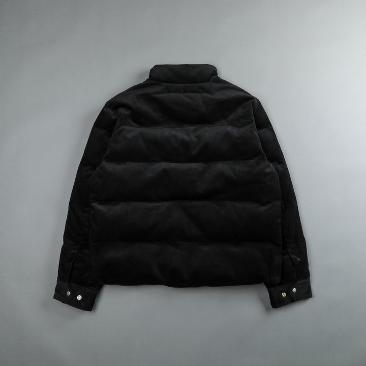 SSDD Eli Corduroy Puffer Jacket in Black