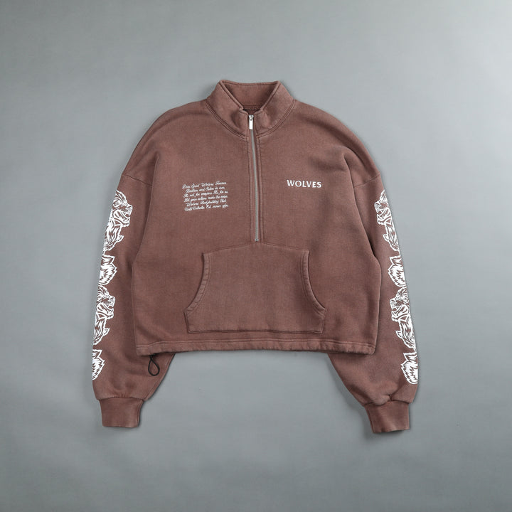 Covered Vintage Everson Mockneck Sweater in Norse Brown