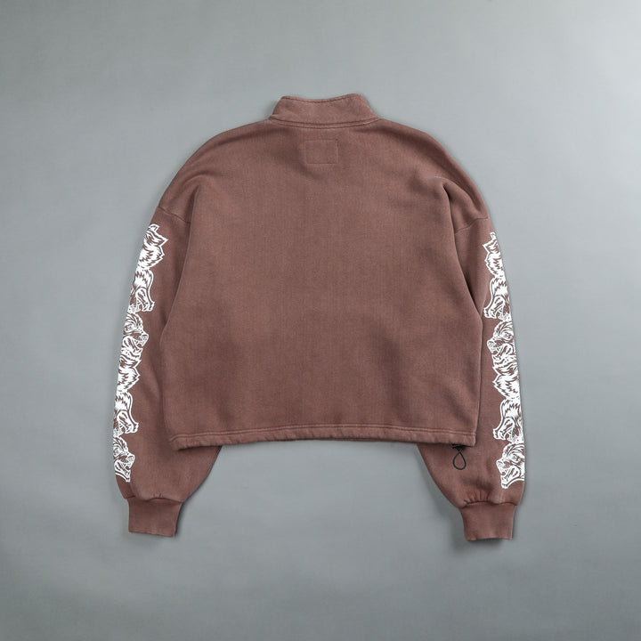 Covered Vintage Everson Mockneck Sweater in Norse Brown