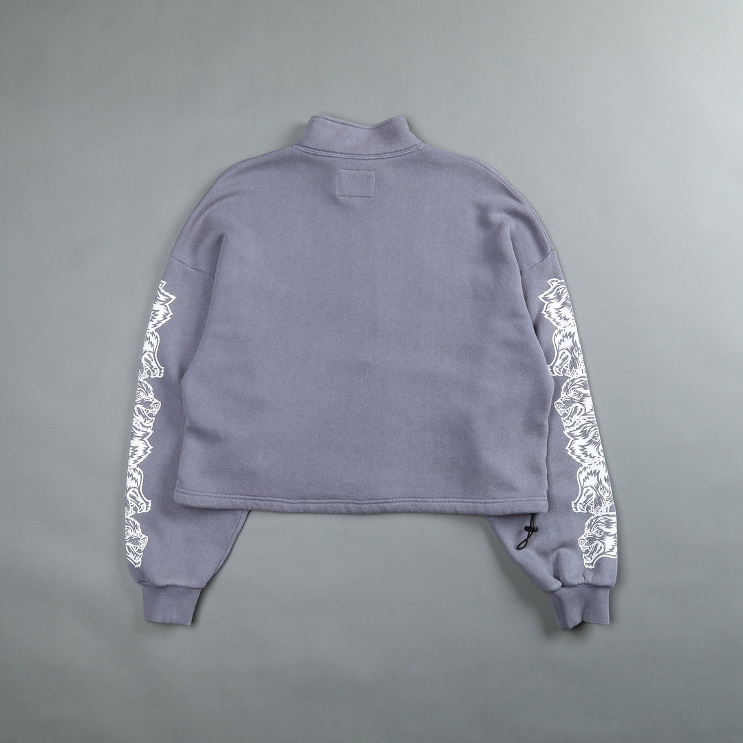 Covered Vintage Everson Mockneck Sweater in Norse Purple