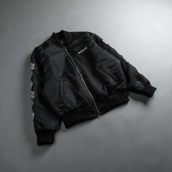 Covered Remy Bomber Jacket in Black
