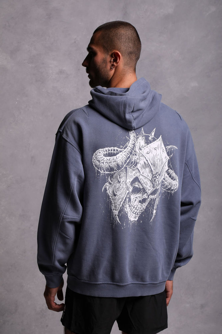 House Of Wolves "Vintage Cornell" Hoodie in Norse Blue