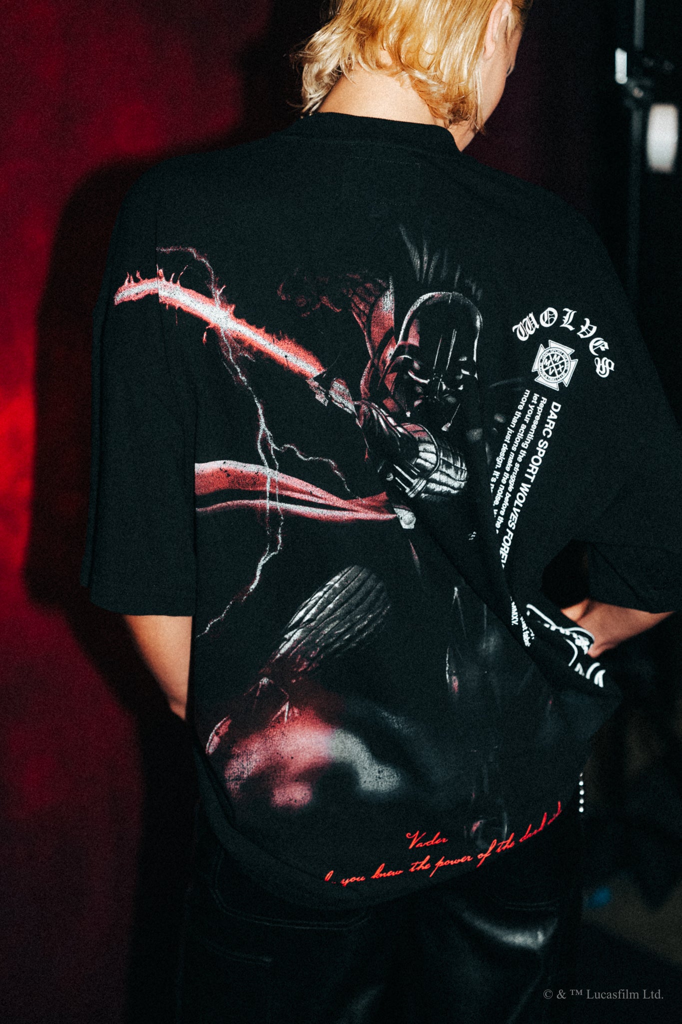 Vader "Side By Side" Series Premium Tee in Black