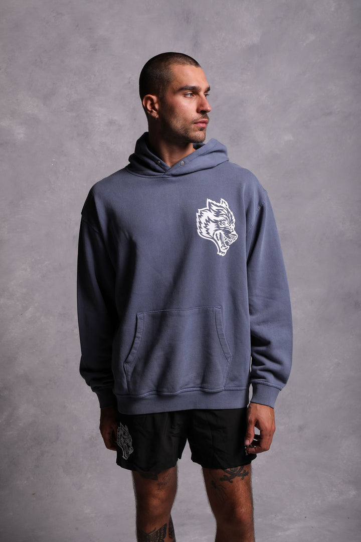 House Of Wolves "Vintage Cornell" Hoodie in Norse Blue
