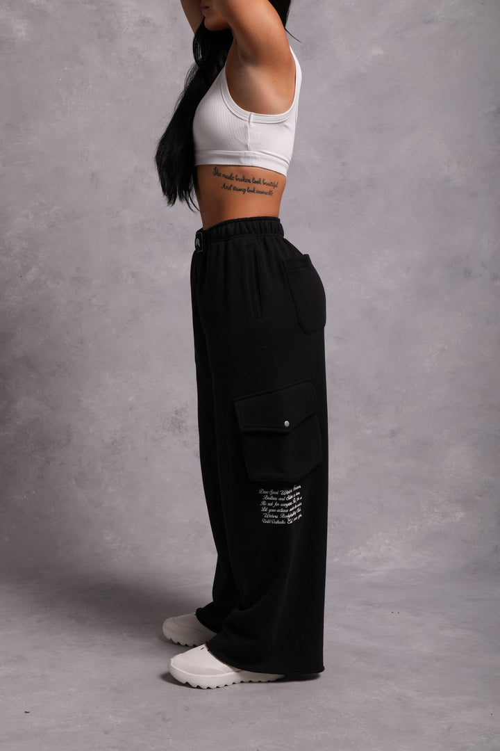 Underneath It All Durst Cargo Sweats in Black