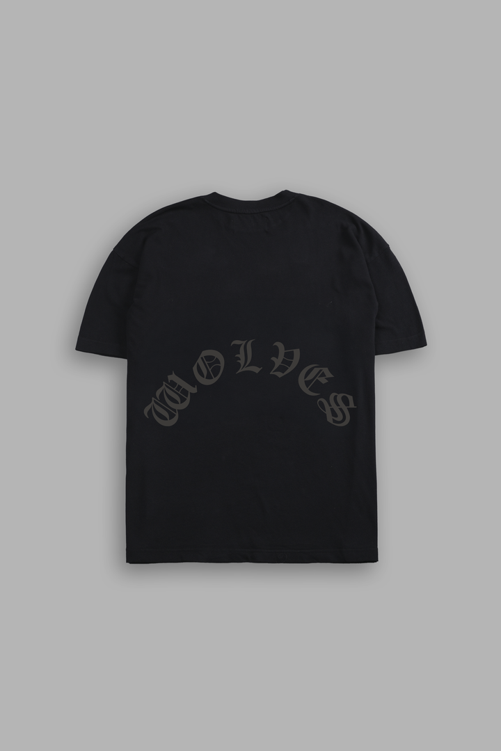 Relentless Beast Premium Oversized Tee in Black